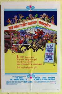 d844 NIGHT THEY RAIDED MINSKY'S one-sheet movie poster '68 Frazetta art!