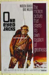 d796 ONE EYED JACKS one-sheet movie poster '61 Brando directed & starred!