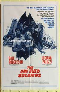 d795 ONE EYED SOLDIERS one-sheet movie poster '67 Dale Robertson, Paluzzi