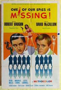 d792 ONE OF OUR SPIES IS MISSING one-sheet movie poster '66 Man from UNCLE!