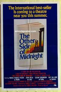 d777 OTHER SIDE OF MIDNIGHT advance one-sheet movie poster '77 Sidney Sheldon