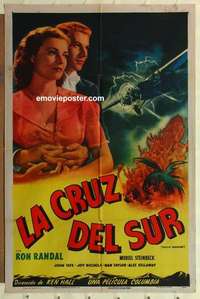 d762 PACIFIC ADVENTURE Spanish/U.S. one-sheet movie poster '47 Muriel Steinbeck