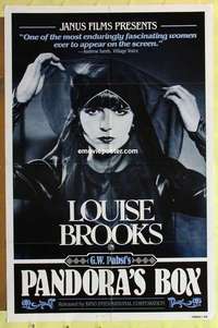 d756 PANDORA'S BOX one-sheet movie poster R82 Louise Brooks, G.W. Pabst