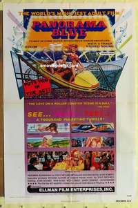 d755 PANORAMA BLUE one-sheet movie poster '73 John Holmes, Uschi Digard