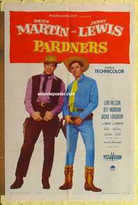 d750 PARDNERS one-sheet movie poster '56 Jerry Lewis, Dean Martin