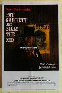 d743 PAT GARRETT & BILLY THE KID one-sheet movie poster '73 Bob Dylan