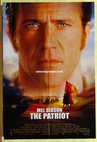 d740 PATRIOT DS one-sheet movie poster '00 Mel Gibson huge close up!
