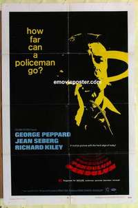 d731 PENDULUM one-sheet movie poster '69 George Peppard, Jean Seberg