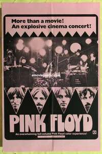 d710 PINK FLOYD one-sheet movie poster '72 explosive cinema concert!