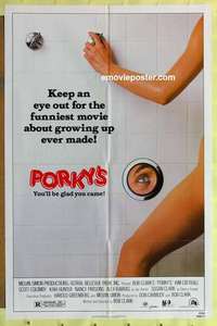 d682 PORKY'S one-sheet movie poster '82 teenage sex classic!