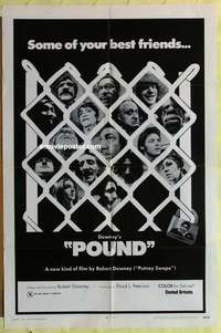 d675 POUND one-sheet movie poster '70 Robert Downey Sr., bizarre!