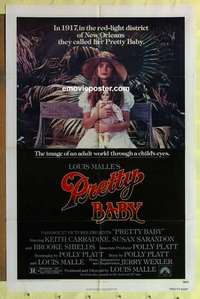 d671 PRETTY BABY one-sheet movie poster '78 Brooke Shields, Sarandon