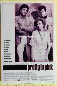 d670 PRETTY IN PINK one-sheet movie poster '86 Molly Ringwald, Stanton