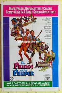 d666 PRINCE & THE PAUPER one-sheet movie poster '69 Childhood Productions