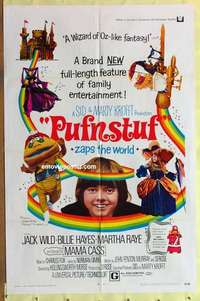 d645 PUFNSTUF one-sheet movie poster '70 Sid & Marty Krofft musical!