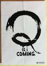 d641 Q teaser one-sheet movie poster '82 The Winged Serpent is coming!
