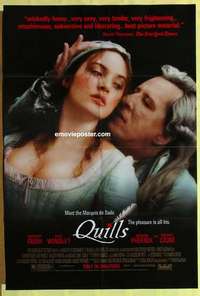 d635 QUILLS one-sheet movie poster '00 Geoffrey Rush, Kate Winslet