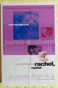 d631 RACHEL RACHEL one-sheet movie poster '68 Joanne Woodward, Paul Newman