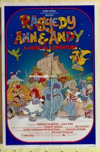 d628 RAGGEDY ANN & ANDY one-sheet movie poster '77 A Musical Adventure!