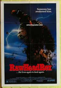 d611 RAWHEAD REX one-sheet movie poster '86 Clive Barker, it lives to feed!