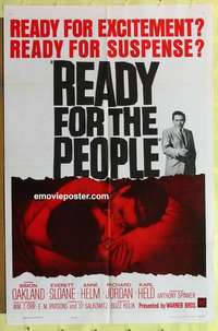 d610 READY FOR THE PEOPLE one-sheet movie poster '64 ready for suspense?