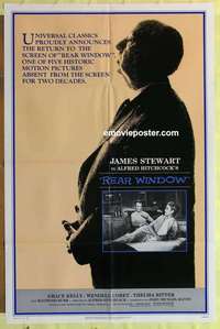 d608 REAR WINDOW one-sheet movie poster R83 Alfred Hitchcock, Jimmy Stewart