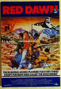 d606 RED DAWN #2 one-sheet movie poster '84 rare alternate style!