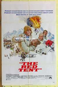 d601 RED TENT one-sheet movie poster '71 Sean Connery, Claudia Cardinale