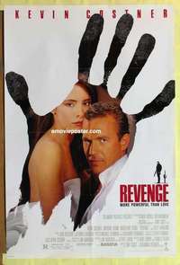d574 REVENGE one-sheet movie poster '90 Kevin Costner, Madeleine Stowe