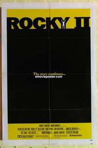d542 ROCKY 2 one-sheet movie poster '79 Sylvester Stallone, Weathers