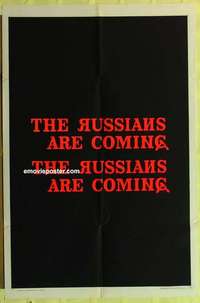 d521 RUSSIANS ARE COMING teaser one-sheet movie poster '66 Carl Reiner