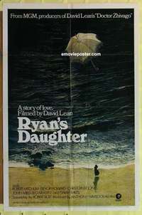 d519 RYAN'S DAUGHTER one-sheet movie poster '70 pre-Awards style!
