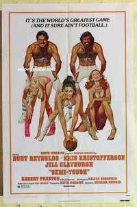 d488 SEMI-TOUGH one-sheet movie poster '77 Reynolds, football & sexy girls!