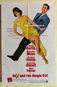 d476 SEX & THE SINGLE GIRL one-sheet movie poster '65 Curtis, Natalie Wood