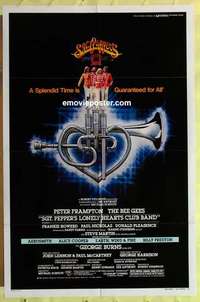 d472 SGT PEPPER'S LONELY HEARTS CLUB BAND style B one-sheet movie poster '78