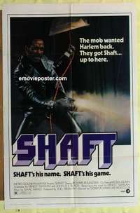 d469 SHAFT one-sheet movie poster '71 Richard Roundtree classic!