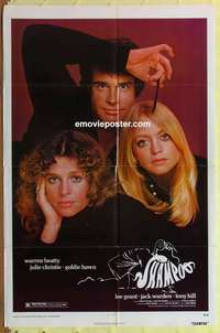 d465 SHAMPOO one-sheet movie poster '75 Warren Beatty, Christie, Hawn