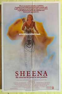 d461 SHEENA one-sheet movie poster '84 sexy Tanya Roberts in Africa!