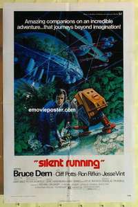 d447 SILENT RUNNING one-sheet movie poster '72 Bruce Dern, Akimoto art!