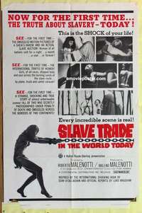 d426 SLAVE TRADE IN THE WORLD TODAY one-sheet movie poster '64 sex slaves!