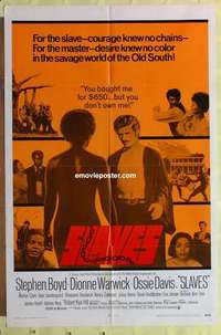 d425 SLAVES one-sheet movie poster '69 slavery sex, Dionne Warwick, Boyd