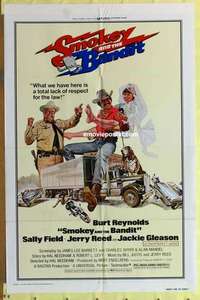 d418 SMOKEY & THE BANDIT one-sheet movie poster '77 Burt Reynolds, Field