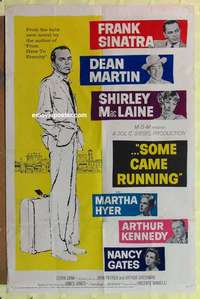 d405 SOME CAME RUNNING one-sheet movie poster '59 Frank Sinatra, Martin