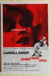 d404 SOMETHING WILD one-sheet movie poster '62 Carroll Baker, Meeker