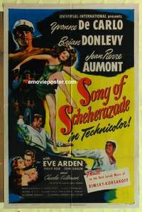 d396 SONG OF SCHEHERAZADE one-sheet movie poster '46 Yvonne DeCarlo
