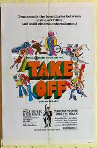 d285 TAKE OFF one-sheet movie poster '78 Georgina Spelvin, Annette Haven