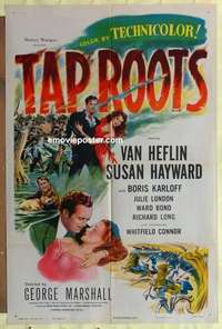 d273 TAP ROOTS one-sheet movie poster '48 Susan Hayward, Van Heflin