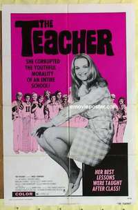 d267 TEACHER one-sheet movie poster '74 her best lessons taught after class!