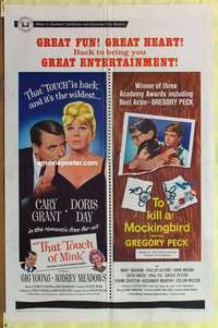 d242 THAT TOUCH OF MINK/TO KILL A MOCKINGBIRD one-sheet movie poster '67