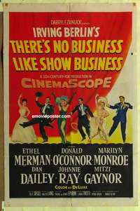 d237 THERE'S NO BUSINESS LIKE SHOW BUSINESS one-sheet movie poster '54